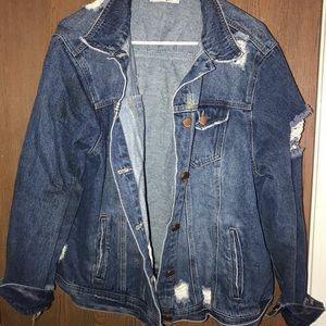 Distressed Denim Jacket